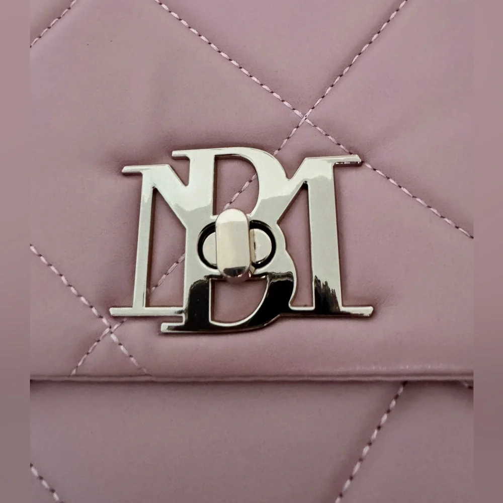 Badgley Mischka Blush Pink Diamond Quilted Crossbody Bag - NWT